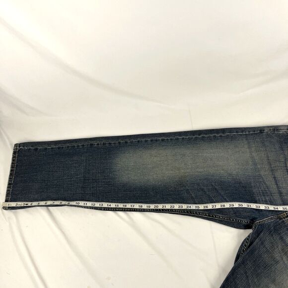 Vintage Y2K Levi’s 569 Loose Straight Baggy Jeans Size 36x32 Distressed - Picture 10 of 10